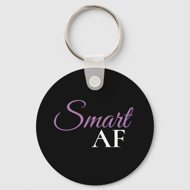 Chaveiro Pulseira de declaração de expressão roxa Smart AF (Frente)
