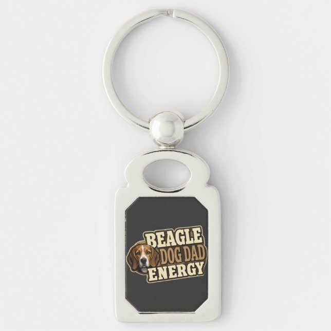 Chaveiro Pulseira de Energia de Papai Beagle (Frente)