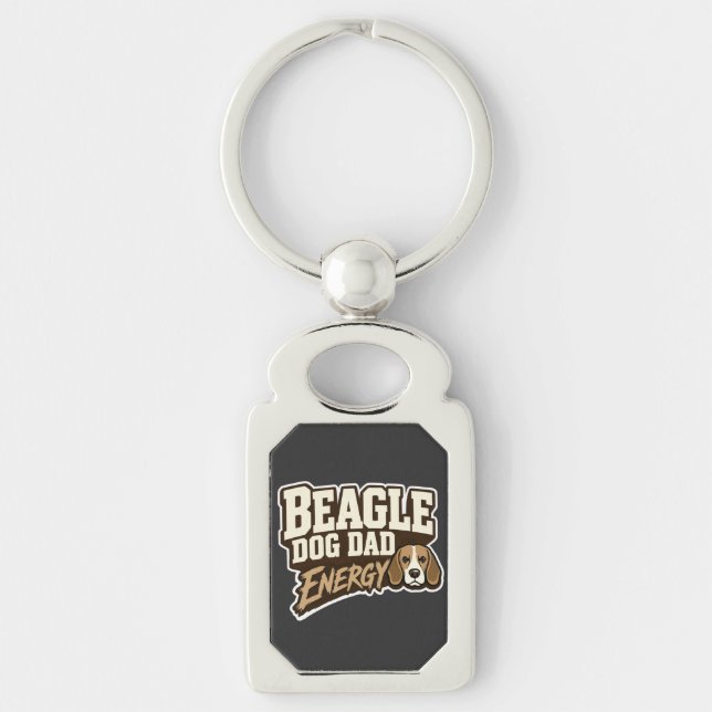 Chaveiro Pulseira de Energia de Papai Beagle (Frente)
