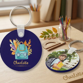 Chaveiro Pulseira de Estrela com Nome de Foto Personalizada