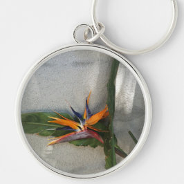 Chaveiro pulseira de flor de estrelítzia