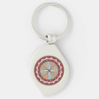 Chaveiro Pulseira de Flor Solar de Trypillian em forma de F