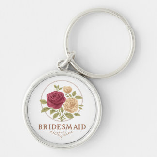 Chaveiro Pulseira de Floral Branco - Dama de Honra