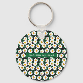 Chaveiro Pulseira de Flores Monogramadas Minimalista Modern