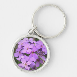 Chaveiro Pulseira de Flores Roxas