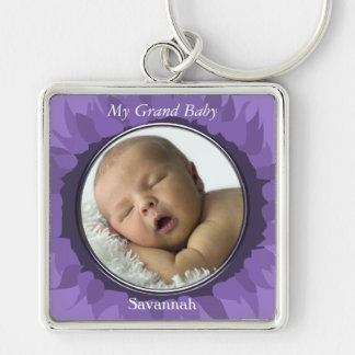 Chaveiro Pulseira de Foto de Bebê com Margarida Gerbera Rox