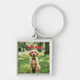 Chaveiro Pulseira de Foto de Cachorro Personalizada com Nom
