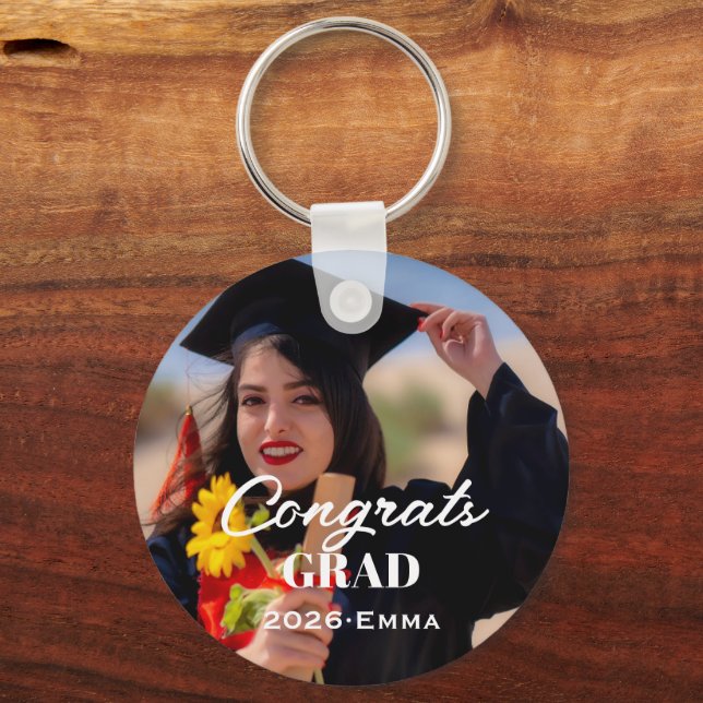 Chaveiro Pulseira de Foto de Formatura Personalizada (Frente)