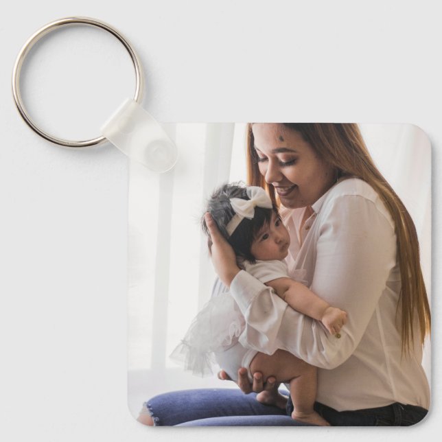 Chaveiro Pulseira de Fotos Personalizada para a Mamãe (Frente)