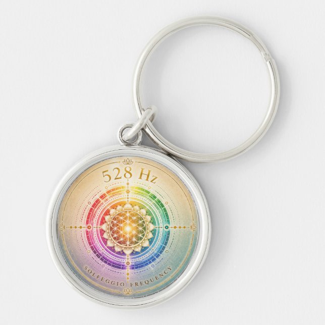 Chaveiro Pulseira de Frequência Solfeggio 528 Hz (Frente)