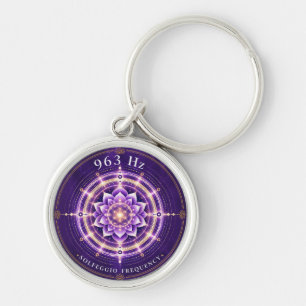 Chaveiro Pulseira de Frequência Solfeggio 963 Hz