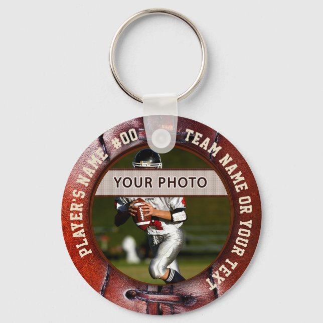 Chaveiro Pulseira de futebol personalizada com foto barata (Frente)