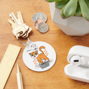 Chaveiro Pulseira de Gato Fofa Acessório de Gatinho Adorá
