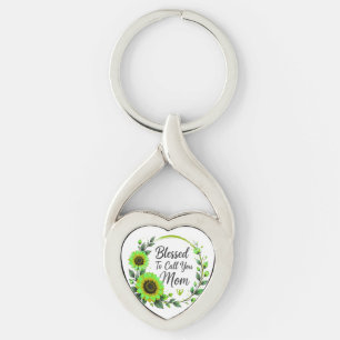 Chaveiro Pulseira de Girassol para Chamar de Mãe