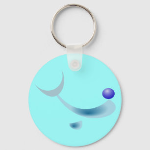 Chaveiro pulseira de golfinho estilizada