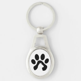Chaveiro Pulseira de impressão de pata de gato, ideia de pr