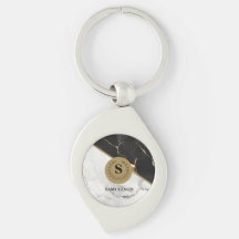 Pulseira de mármore atemporal monogramada