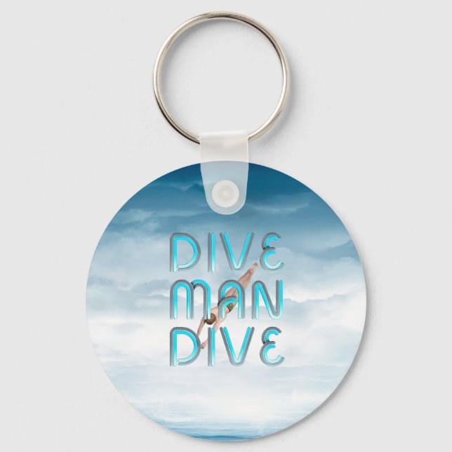Chaveiro Pulseira de mergulho TOP Dive Man (Frente)