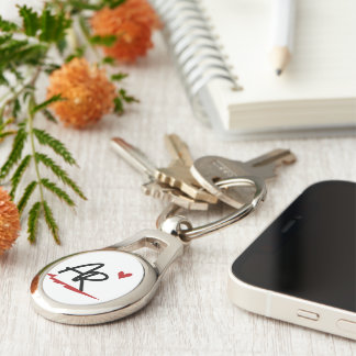 Chaveiro Pulseira de Metal de Amor Romântico Personalizada