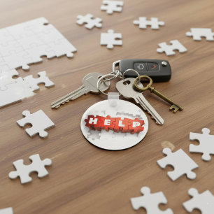 Chaveiro Pulseira de Peças de Puzzle de Ajuda