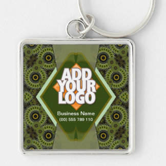 Chaveiro Pulseira de roda artística verde moderna