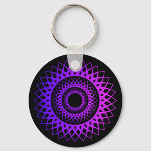 Chaveiro Pulseira de Tecla com Desenho Geométrico