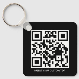 Chaveiro Pulseira de Tecla de Texto Personalizado QR Modern