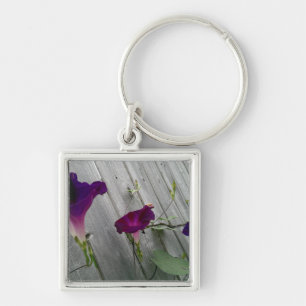 Chaveiro Pulseira de Tecla Quadrada Floral