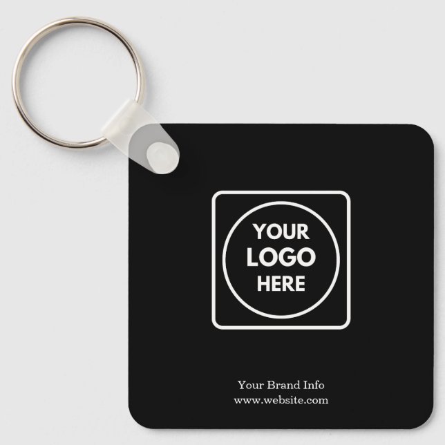 Chaveiro Pulseira de Teclas com Logotipo Preto | Promociona (Frente)