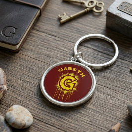 Chaveiro Pulseira de Teclas com Monograma de Grafite Urbano