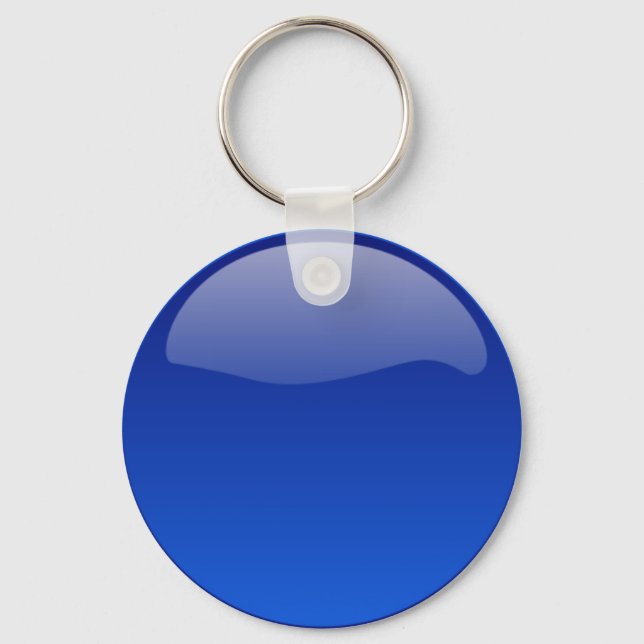 Chaveiro Pulseira de Teclas de Botão Brilhante Azul (Frente)