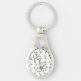 Chaveiro Pulseira de Teclas Preto e Branco