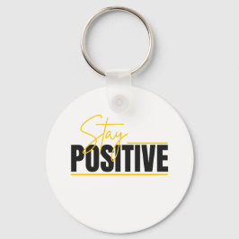 Chaveiro Pulseira de Teclas Stay Positive – Motivação Diári