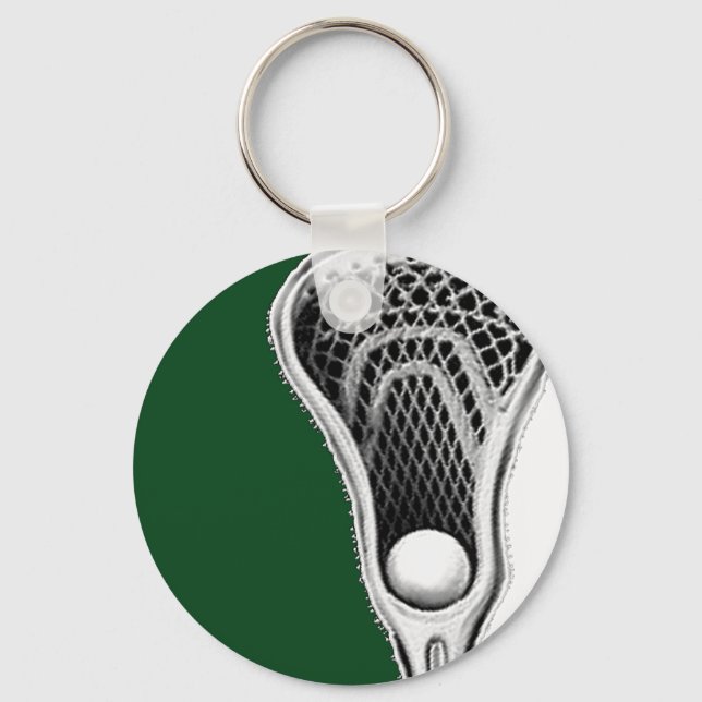 Chaveiro Pulseira de time verde de Lacrosse (Frente)