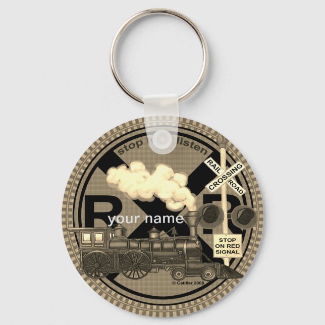 Chaveiro Pulseira de trem antigo (Frente)