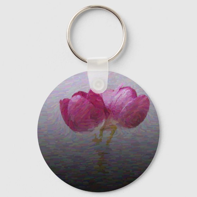 Chaveiro Pulseira de Tulipas da Primavera (Frente)