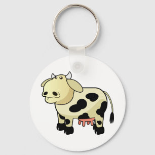 Chaveiro Pulseira de Vaca Leiteira de Desenho Animado