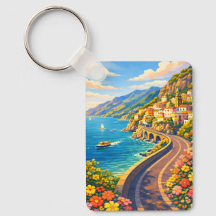 Chaveiro Pulseira de viagem vintage da Costa Amalfitana Itá