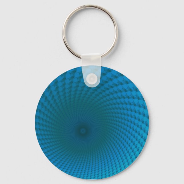Chaveiro Pulseira do Fundo do Mar Azul Profundo (Frente)