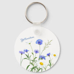 Chaveiro Pulseira-Flores Silvestres de Yellowstone