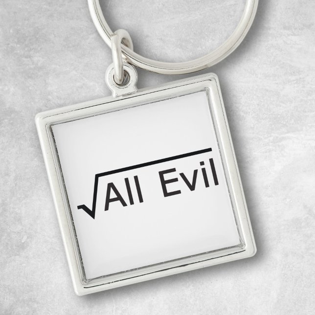 Chaveiro Pulseira Geek de Matemática Engraçada - Raiz Quadr (Criador carregado)