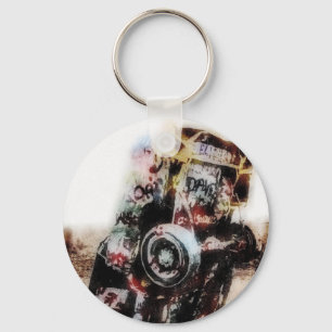 Chaveiro Pulseira Grunge de Grafite de Carro de Amarillo