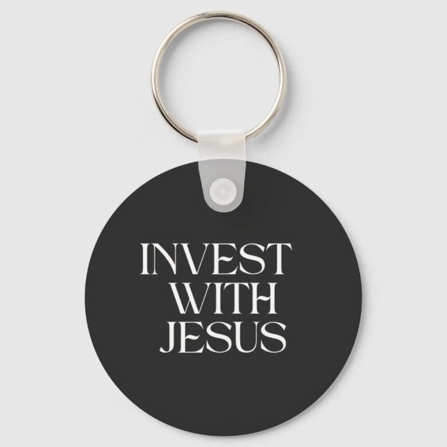 Chaveiro Pulseira Investir com Jesus (Frente)