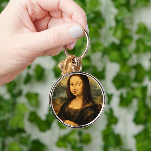 Chaveiro Pulseira Mona Lisa Clássica Arte de Leonardo Da Vi (Mão)