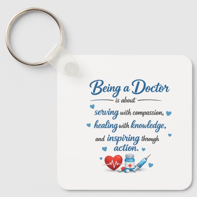 Chaveiro Pulseira para presentes de médicos  (Frente)