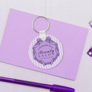 Chaveiro Pulseira para salão de beleza com moldura ornament