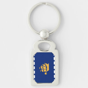 Chaveiro Pulseira patriótica com a bandeira da Cidade de Qu
