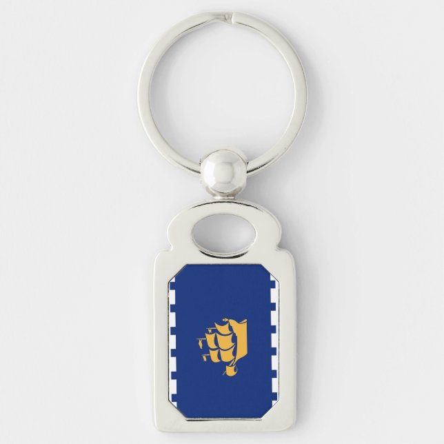 Chaveiro Pulseira patriótica com a bandeira da Cidade de Qu (Frente)