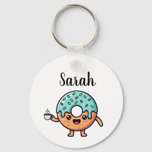 Chaveiro Pulseira Personalizada Amantes de Donut Kawaii Fof