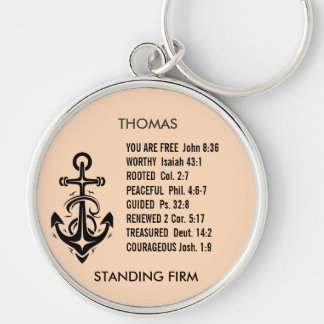 Chaveiro Pulseira Personalizada Âncora Cristã
